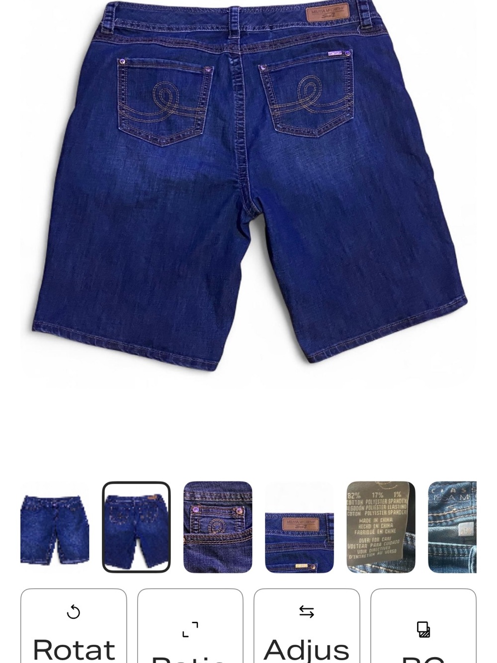 Dark Blue Womens Melissa McCarty Denim Jeans